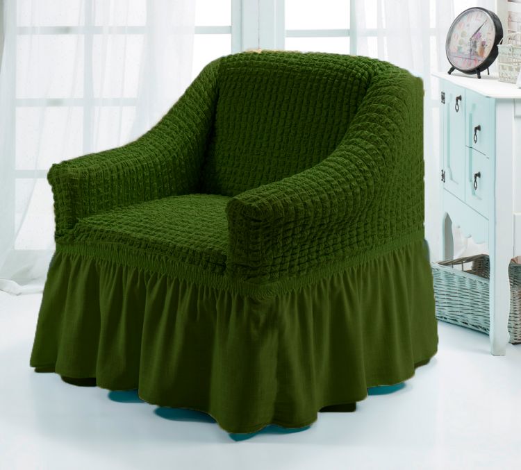 Чехол для мебели (кресло) олива (24)