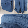 Синий текстильный рюкзак 50/34/12 Rizo большого размера