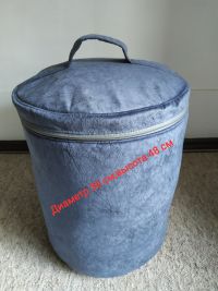 Текстильная корзина для игрушек и вещей Rizo голубая (мрамор)