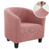 Чехол на кресло 90х140 Pempe розовый трикатаж-жаккард