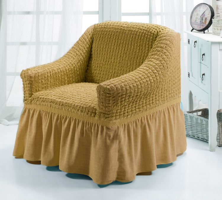 Чехол для мебели (кресло) песочный
