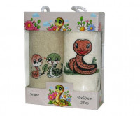 Набор новогодних полотенец Символ 2015 года Snake, 30х50 (2шт.)