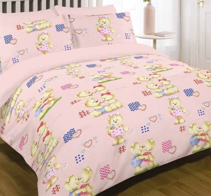 Детское постельное белье 4457 розовое