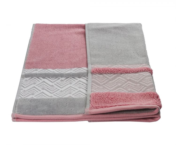Полотенце Nazende розовый-серый купить