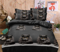 Набор постельного белья Котики Black поликотон