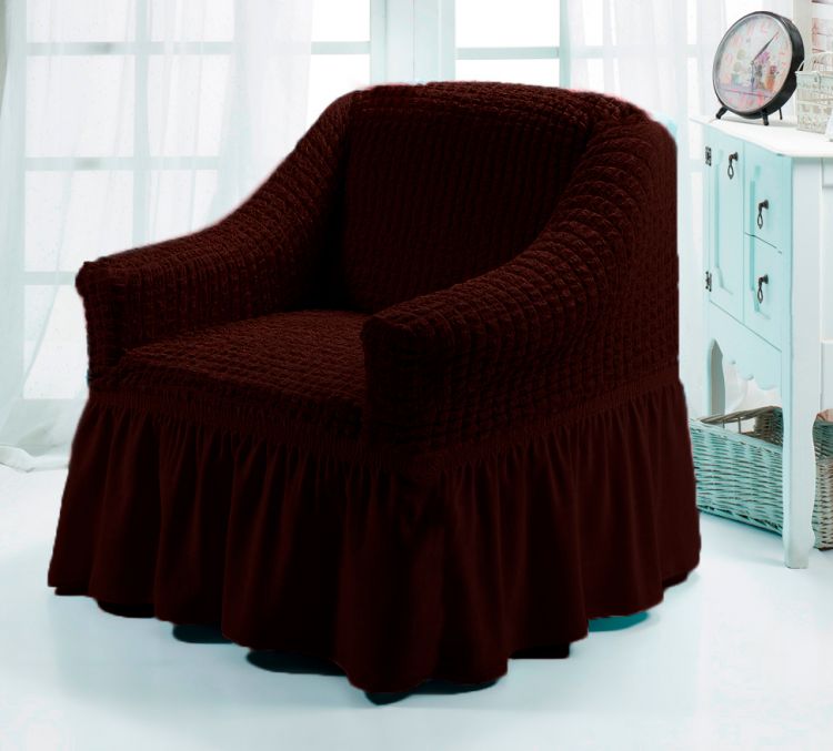 Чехол для мебели (кресло) черный шоколад