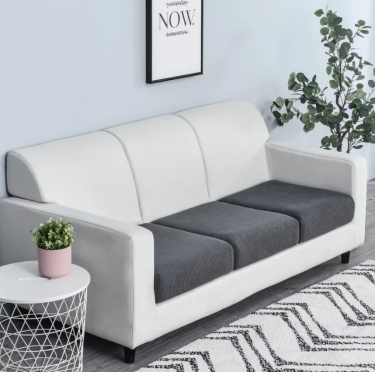 Чехол для сидений и спинок дивана графит трикотаж жаккард 2 Чехол для сидений и спинок дивана графит трикотаж жаккард 2