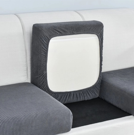 Чехол для сидений и спинок дивана графит трикотаж жаккард Чехол для сидений и спинок дивана графит трикотаж жаккард