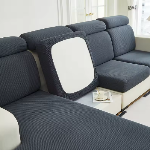 Чехол для сидений и спинок дивана графит трикотаж жаккард 1 Чехол для сидений и спинок дивана графит трикотаж жаккард 1