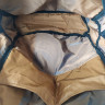 Горчичный текстильный рюкзак 50/34/12 Rizo большого размера