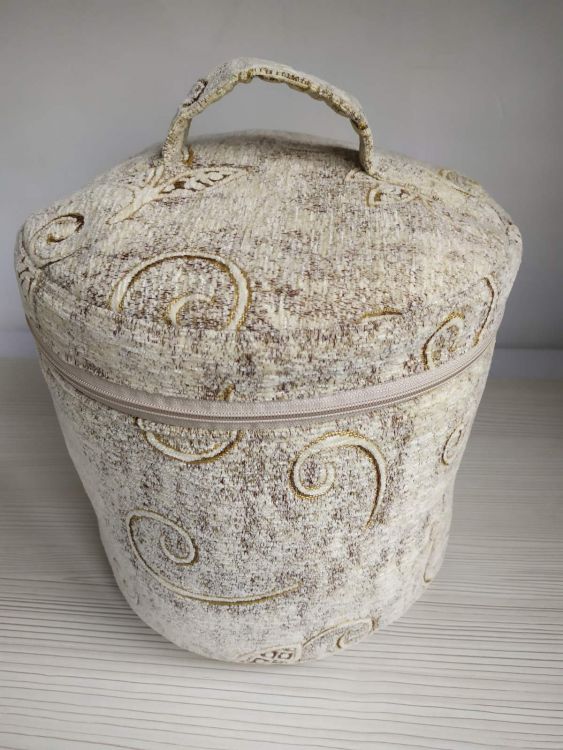 Текстильная корзина для игрушек и вещей Rizo с узором (beige)