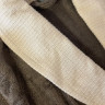 Мужской бамбуковый длинный халат без капюшона коричневый