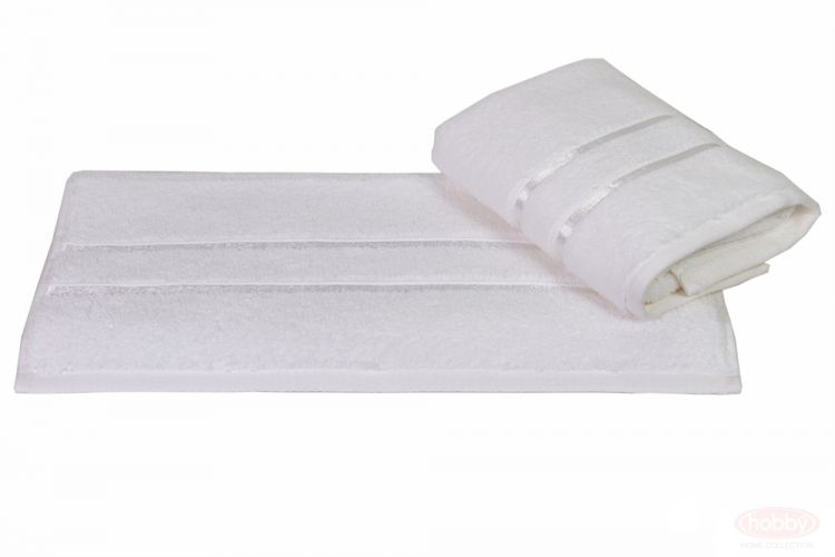 Белое махровое полотенце DOLCE