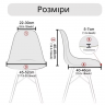 Чехол на скавдинавский стул dark grey трикотаж-жаккард 3