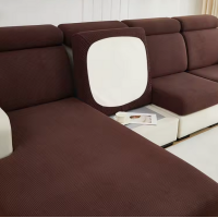 Чехол для сидений и спинок дивана коричневый трикотаж жаккард