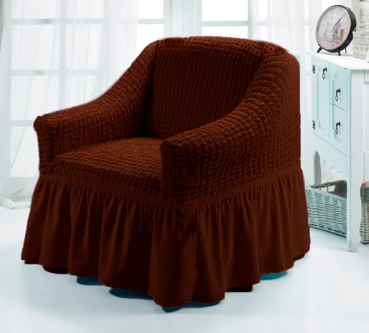 Чехол для мебели (кресло) шоколадный