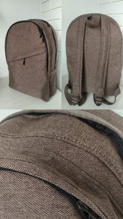 Текстильный рюкзак 50/34/12 Rizo коричневого цвета