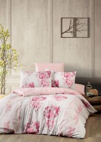 Набор постельного белья de luxe ранфорс Rina розовое