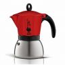 Кофеварка гейзерная 3 чашки Bialetti Moka Induzione 0004922 красная Кофеварка гейзерная 3 чашки Bialetti Moka Induzione 0004922 красная