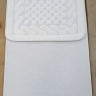 Набор ковриков в ванную Cotton Mat кремового цвета Шахмотка