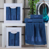 Комплект махровых полотенец Gulcan Cotton (3 шт) blue купить