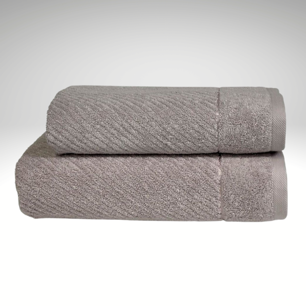 Полотенце махровое серое жаккард — 500 г/м², 100% хлопок (Узбекистан) Полотенце махровое серое жаккард — 500 г/м², 100% хлопок (Узбекистан)