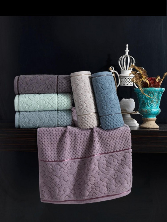 Набор полотенец Cestepe Cotton Delux (6 шт) Delina, жаккард