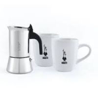 Набор кофеварка гейзерная на 4 чашки Bialetti Venus 0003590 и 2 стакана