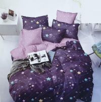 Комплект постельного белья бязь Звезды Фиолетовые