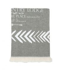 MOUNTAIN MAGIC THROW BLACK & WHITE