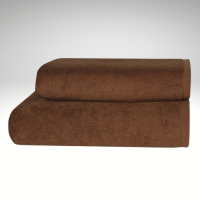 Полотенце махровое коричневое — 500 г/м², 100% хлопок (Узбекистан)