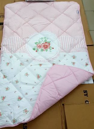Детское одеяло силиконовое Цветочек розовое
