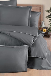 Постельное белье Premium сатин 300TC Lucca Steel Grey