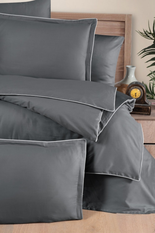 Постельное белье Premium сатин 300TC Lucca Steel Grey купить