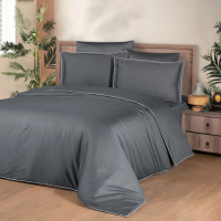 Постельное белье Premium сатин 300TC Серый графит