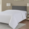Пододеяльник белый lux сатин Sateen Stripe 1