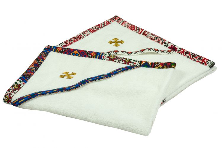  Полотенце для крещения с украинским орнаментом и вышивкой Руно 987У