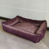 Лежак для собак (котов) Rizo 58/45 фиолетовый (глянец) со съемным чехлом 