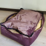 Лежак для собак (котов)  фиолетовый (глянец) со съемным чехлом купить