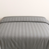 Пододеяльник светло-серый lux сатин Sateen Stripe 2