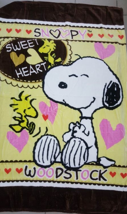 Плед детский Snoopy флисовый 100х140