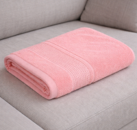 Полотенце махровое персиковый — 400 г/м², 100% хлопок (Узбекистан) 