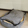 Лежак для собак (котов) Rizo 58/45 серый со съемным чехлом купить