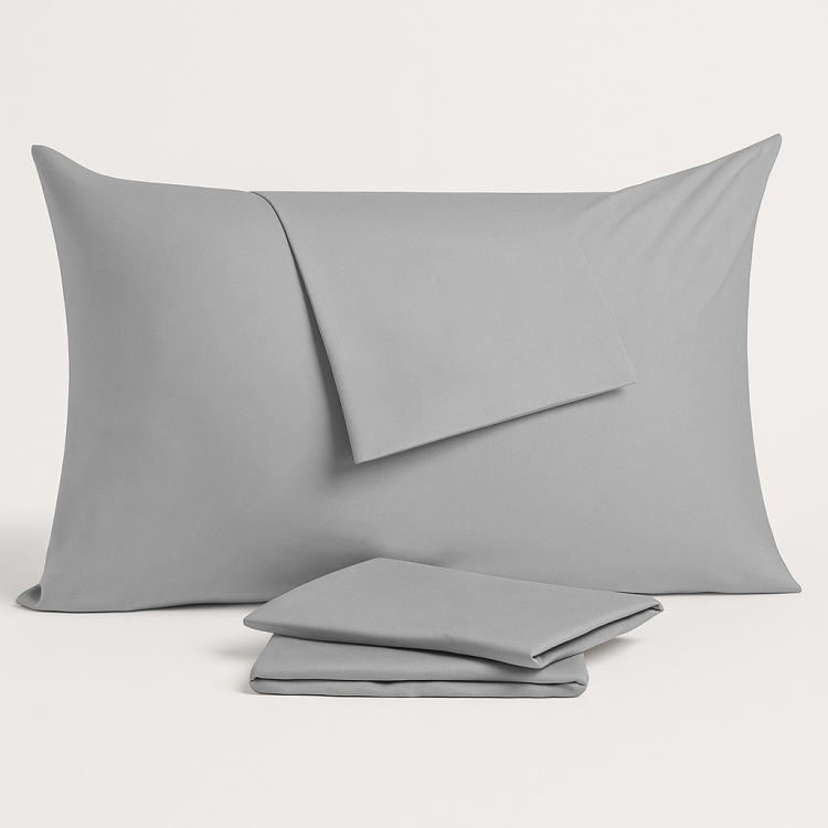 Наволочка серая сатин U-tek Home Sateen Grey