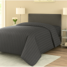 Пододеяльник темно-серый lux сатин Sateen Stripe