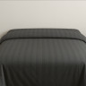 Пододеяльник темно-серый lux сатин Sateen Stripe 2
