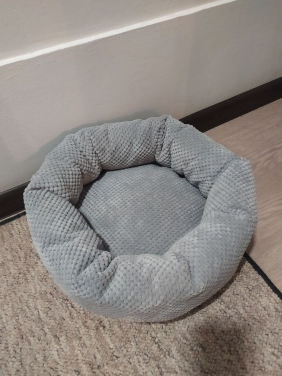 Круглый лежак для собак (котов) Rizo  55/18 серый