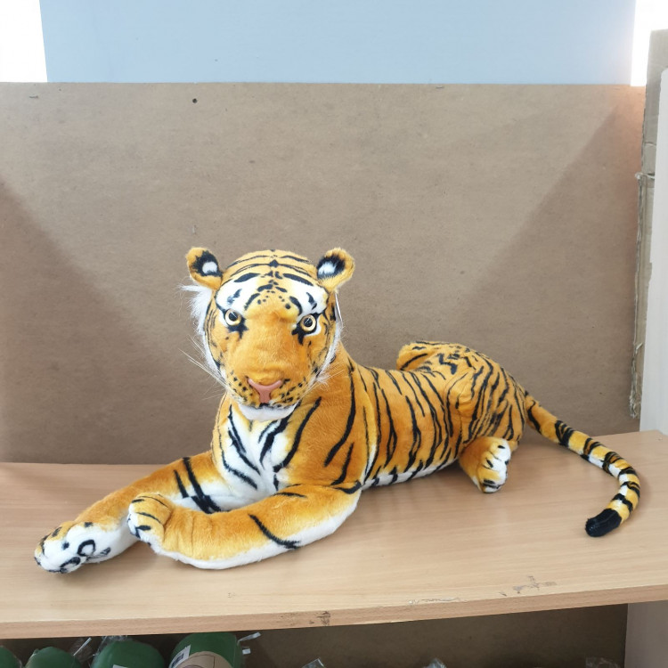 Детский плед внутри мягкой игрушки Тигр рыжий