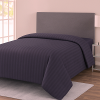 Пододеяльник антрацит lux сатин Sateen Stripe 