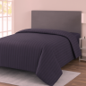 Пододеяльник антрацит lux сатин Sateen Stripe 